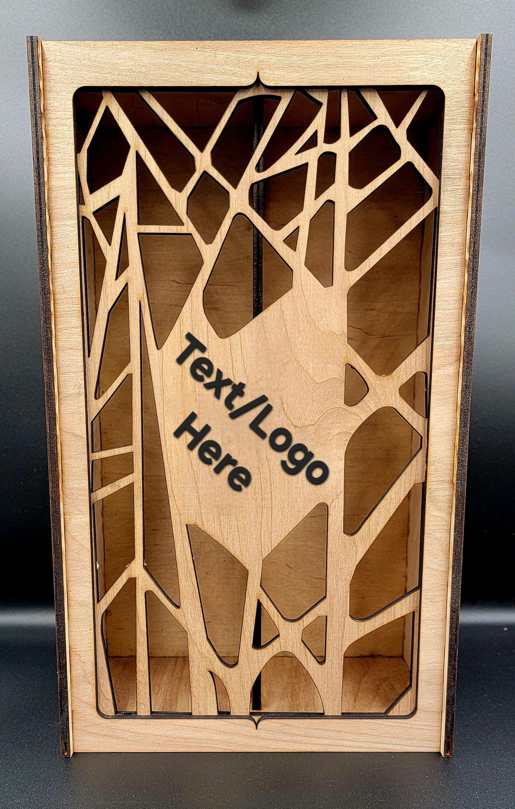 Double Wine Bottle Gift Box – Custom Engraved Wooden case