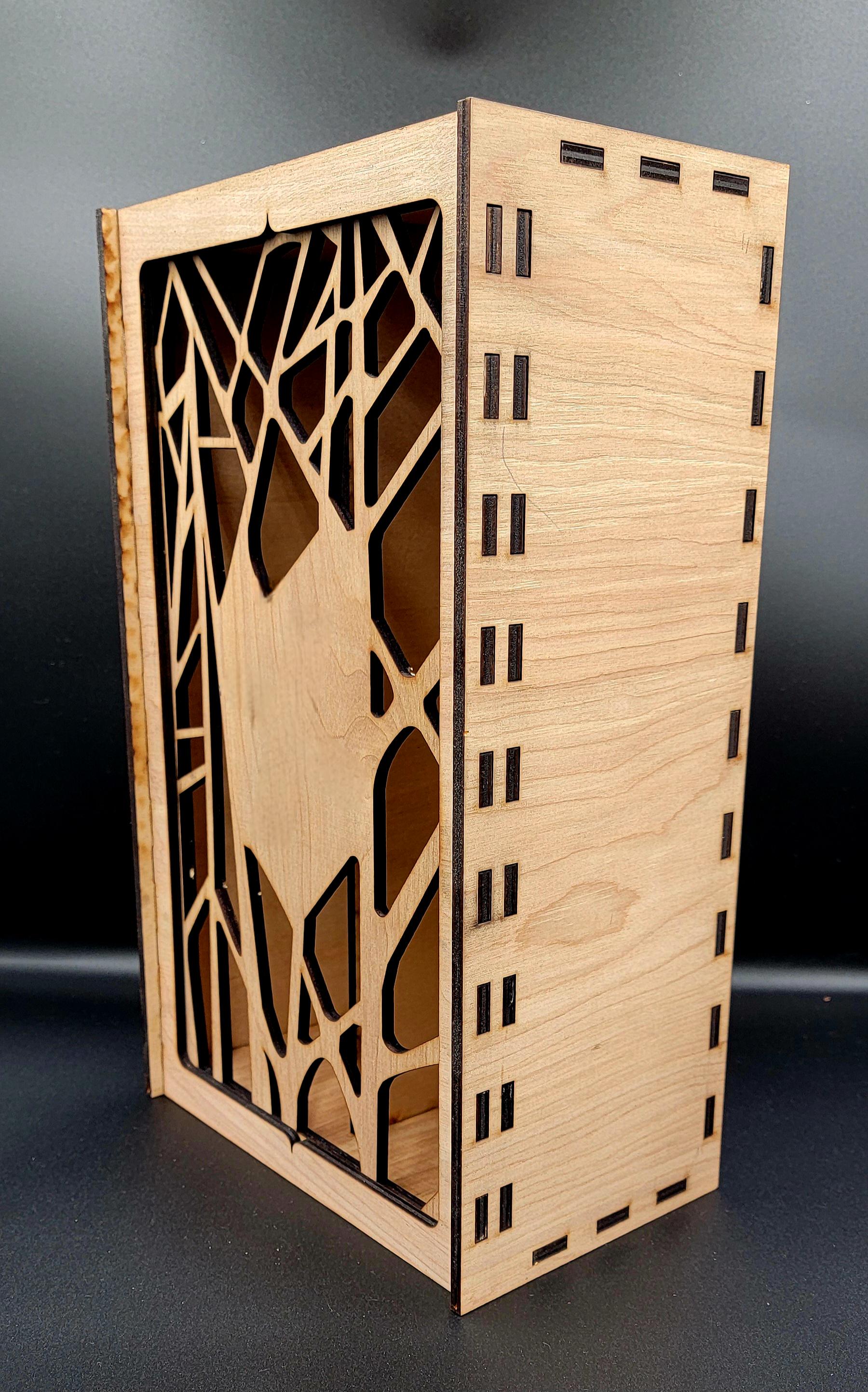 Double Wine Bottle Gift Box – Custom Engraved Wooden case