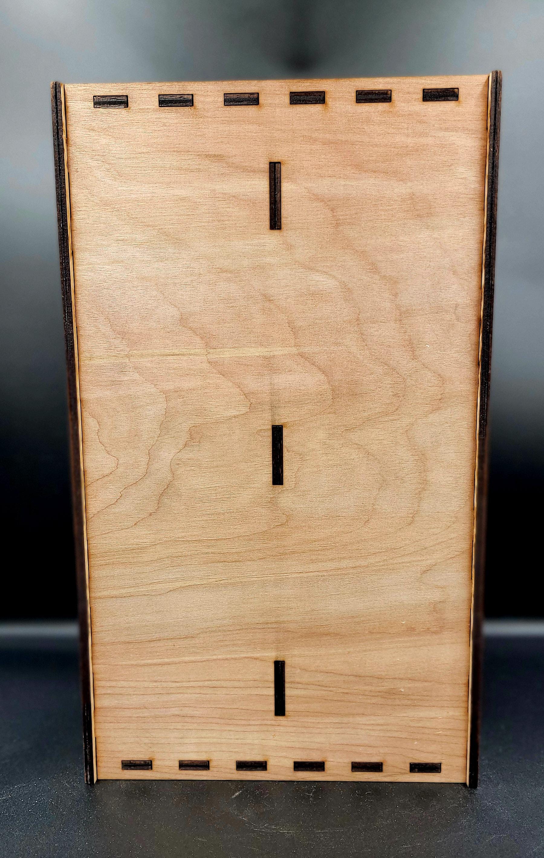 Double Wine Bottle Gift Box – Custom Engraved Wooden case
