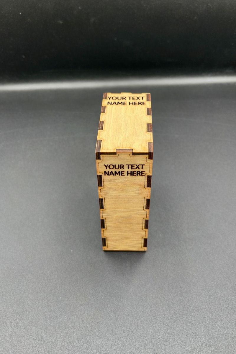 Travel hockey cribbage board - custom engraving and logos