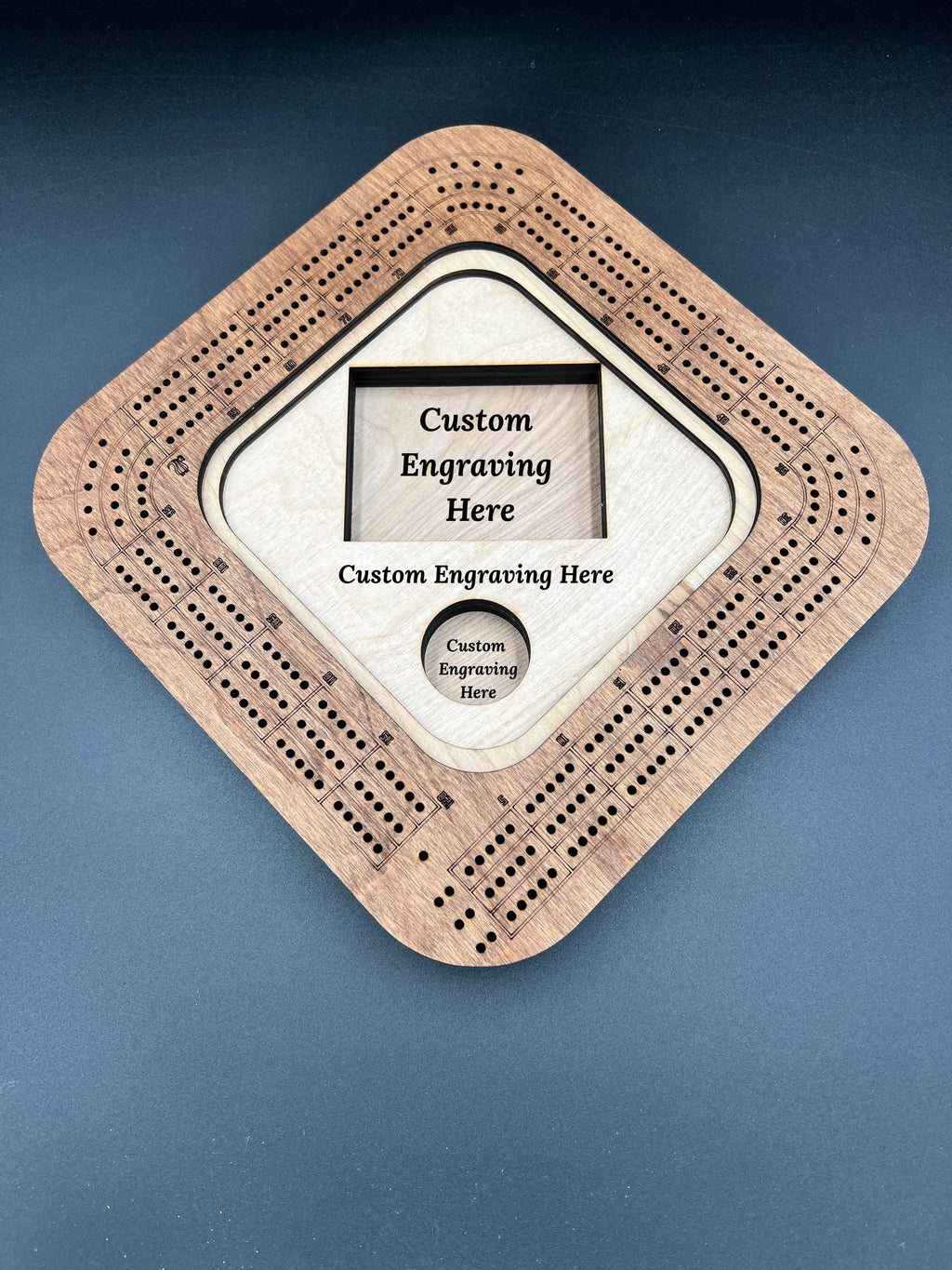 Baseball Cribbage Board: Personalized Team Logo Gift