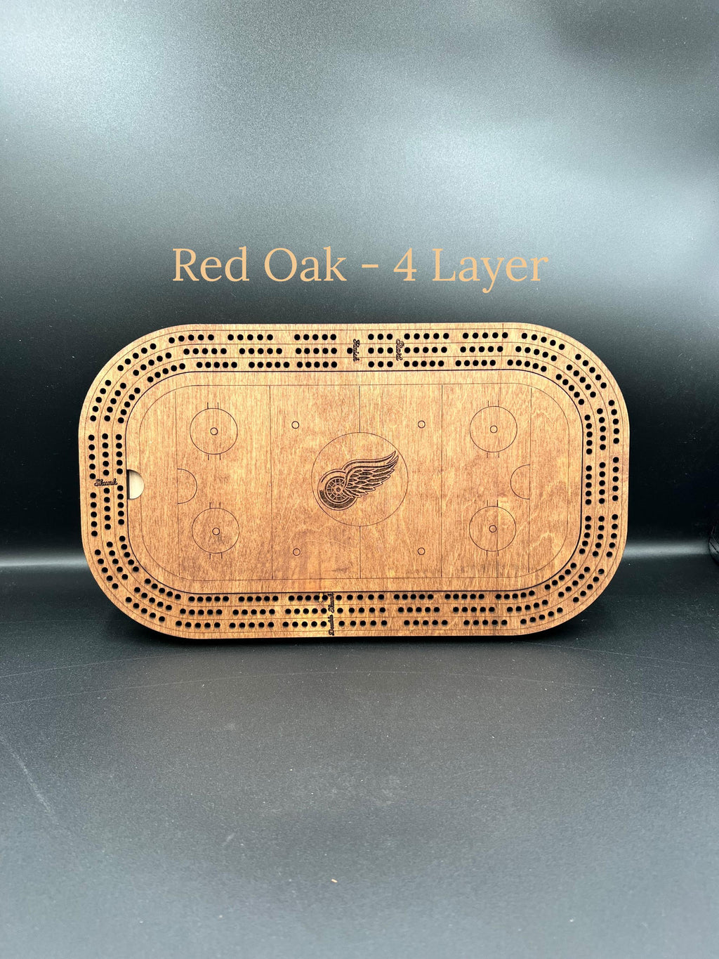 Hockey Cribbage Board: Personalized Team Logo Gift