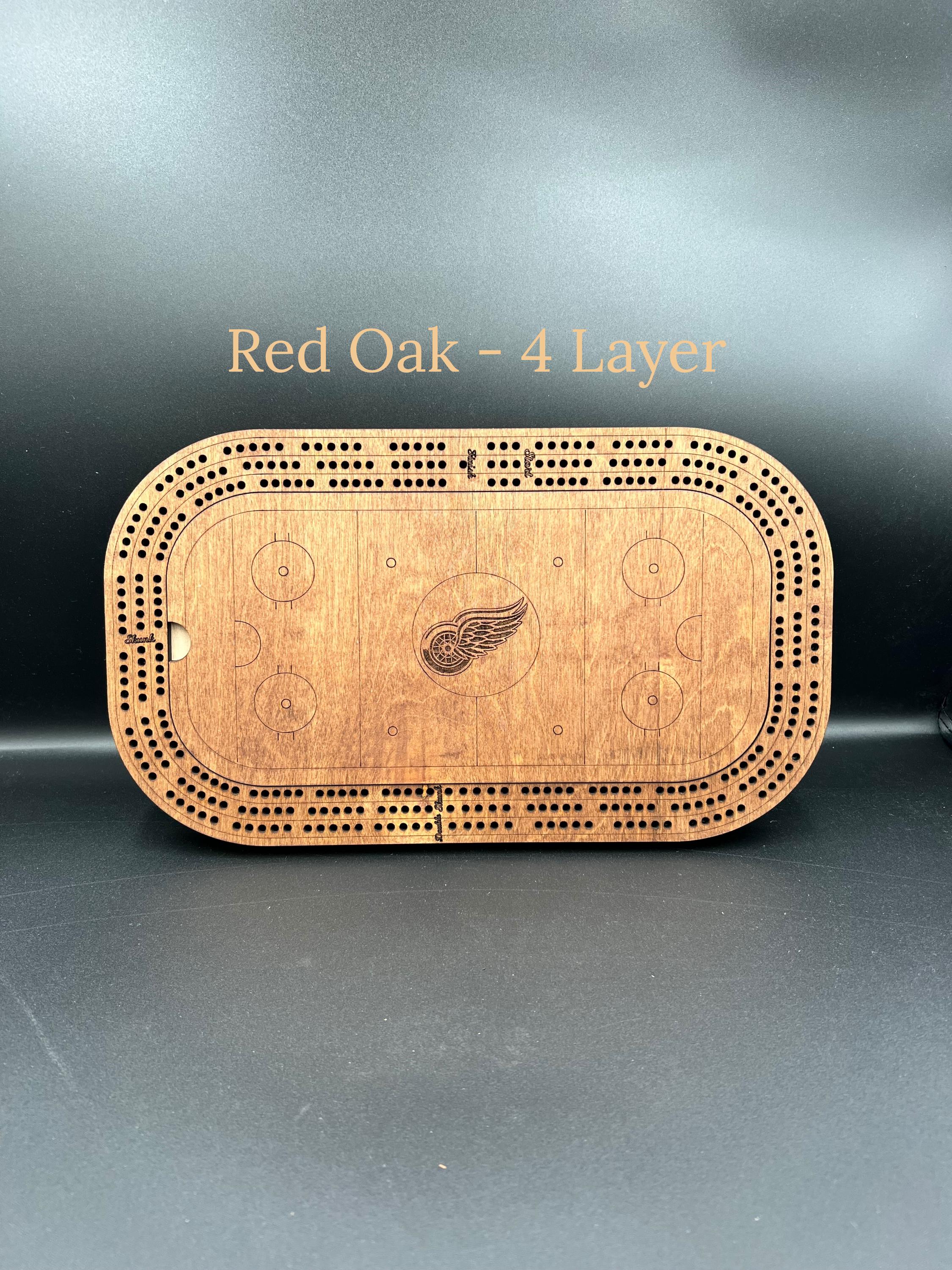 Hockey Cribbage Board: Personalized Team Logo Gift