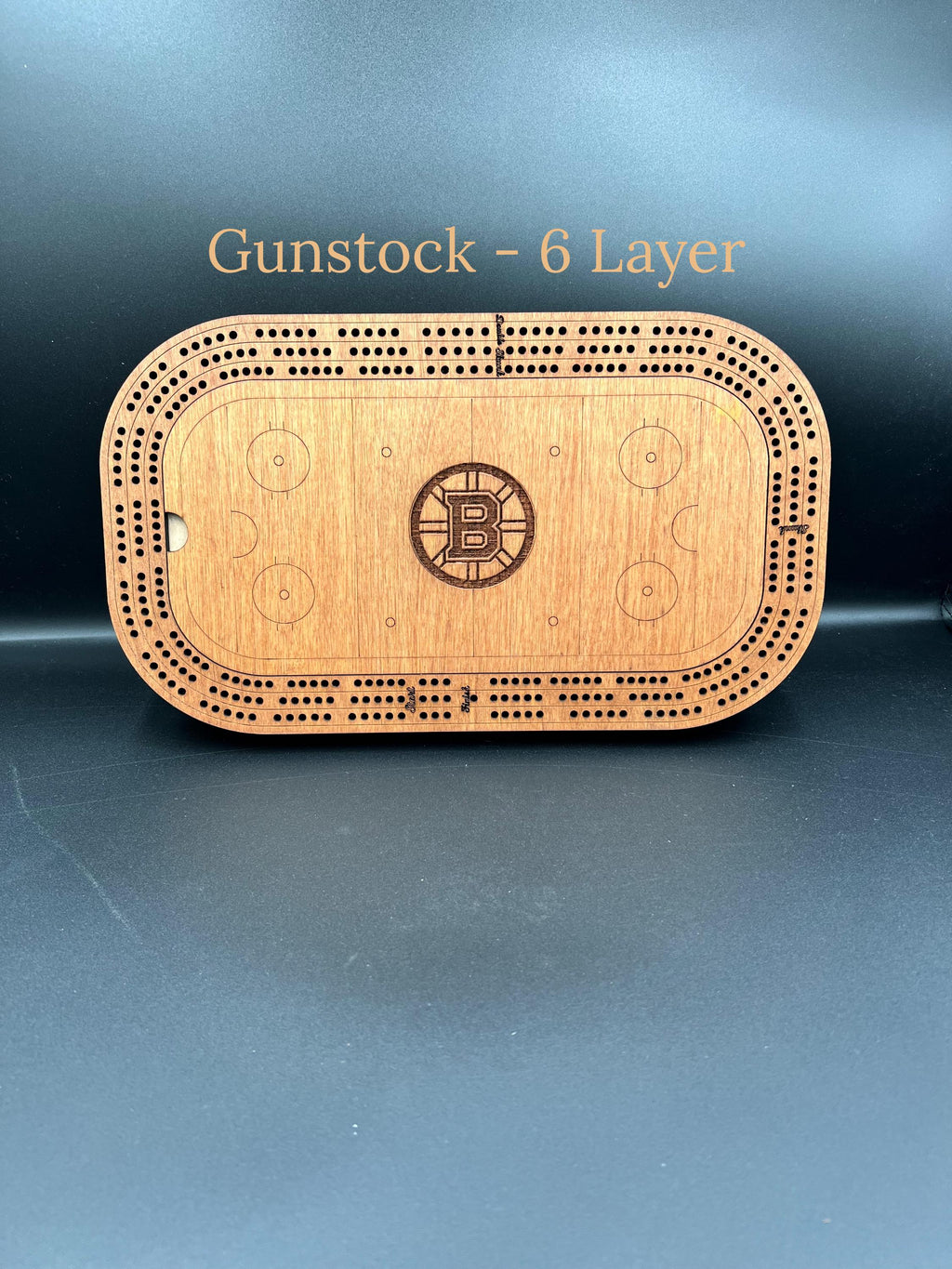 Hockey Cribbage Board: Personalized Team Logo Gift