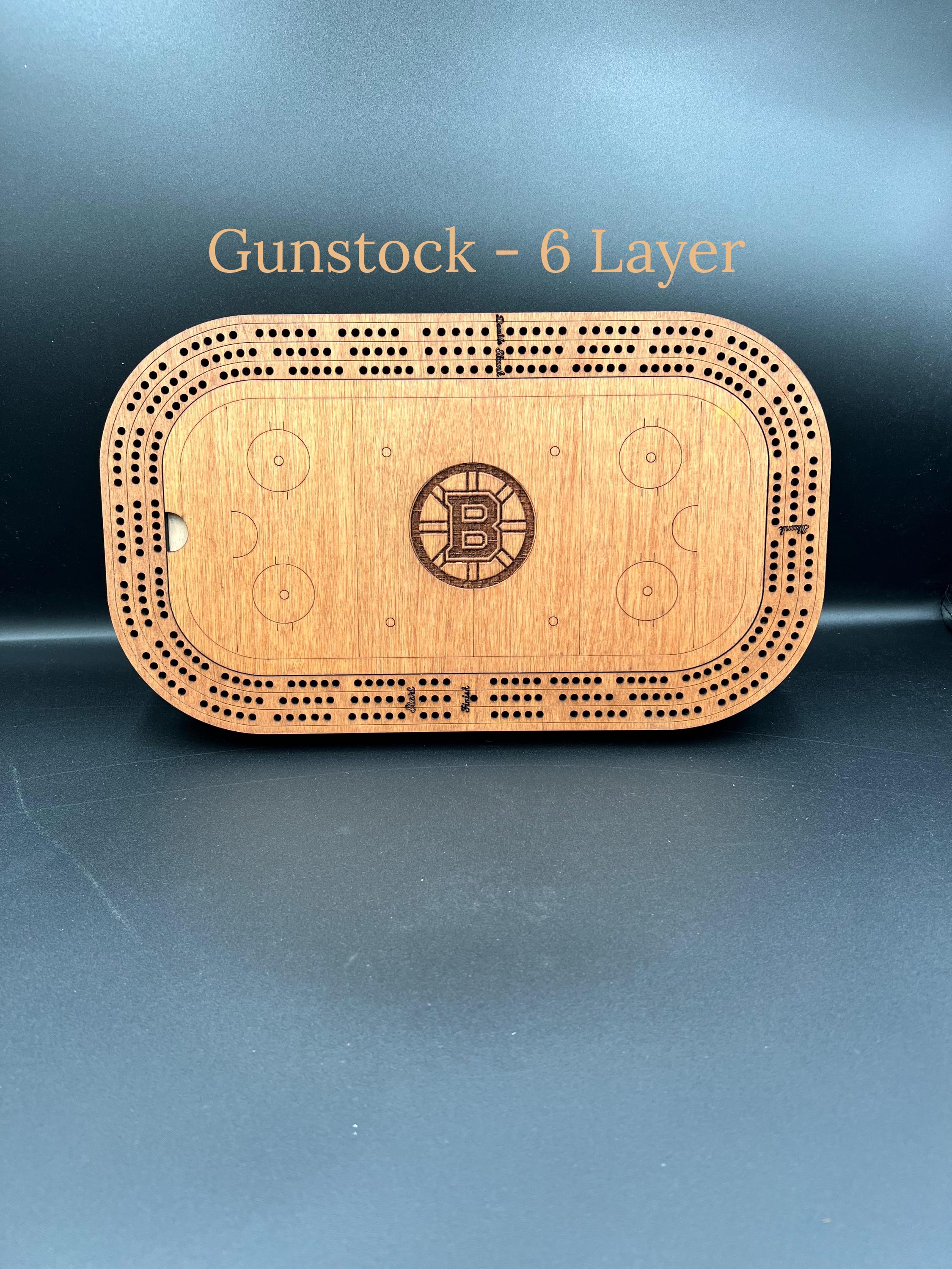 Hockey Cribbage Board: Personalized Team Logo Gift