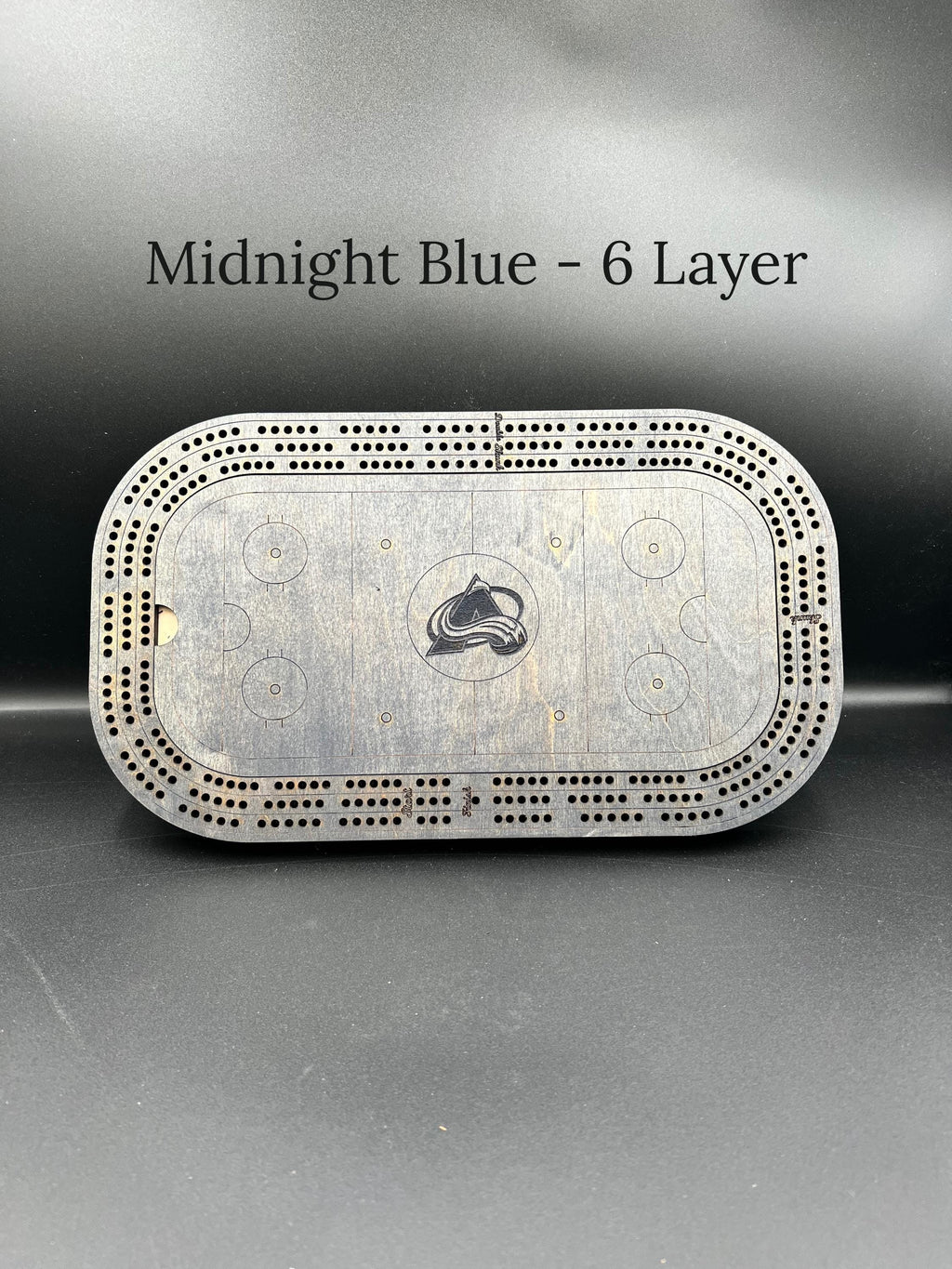 Hockey Cribbage Board: Personalized Team Logo Gift