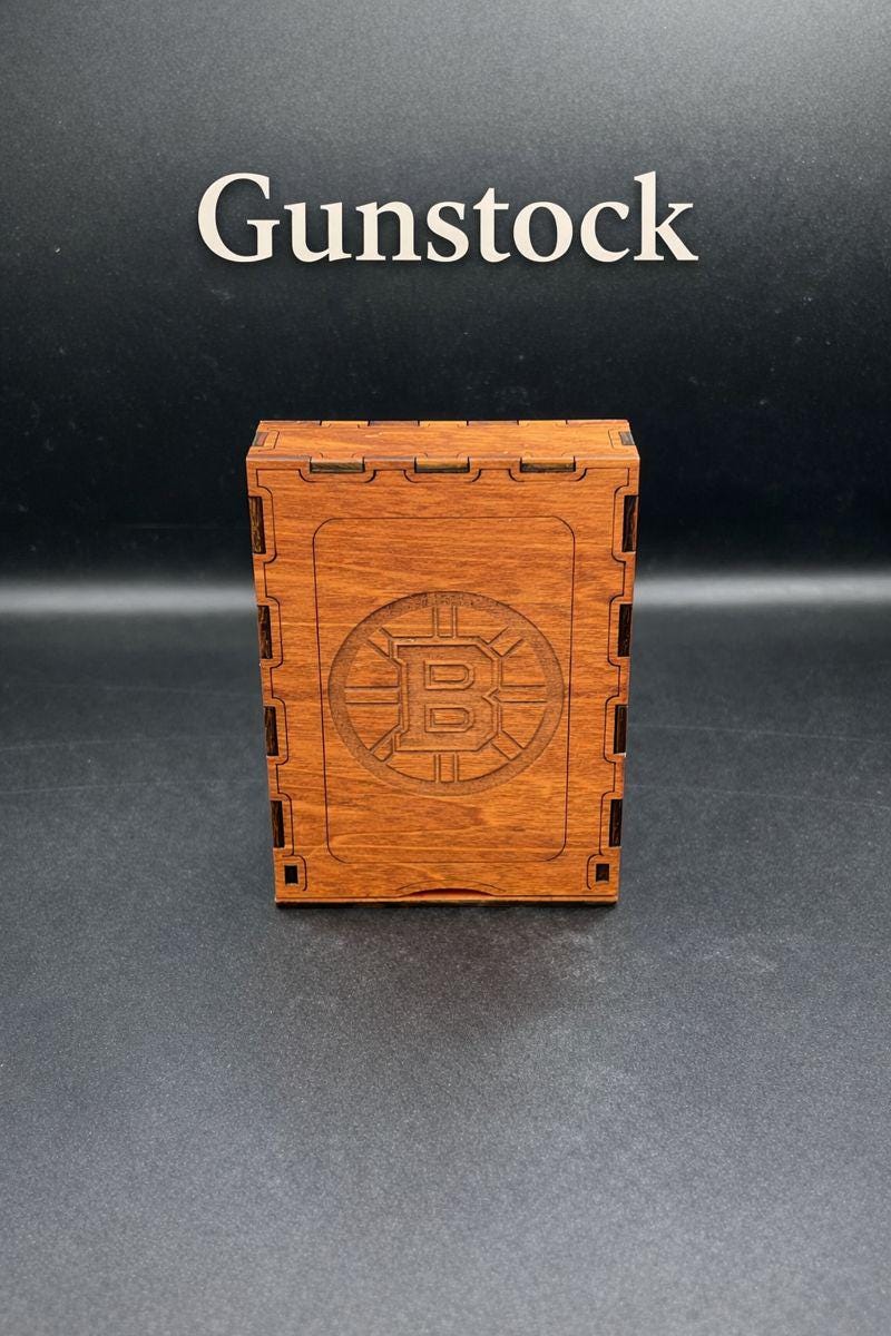 Travel hockey cribbage board - custom engraving and logos
