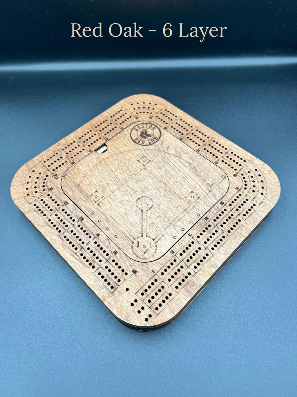 Baseball Cribbage Board: Personalized Team Logo Gift