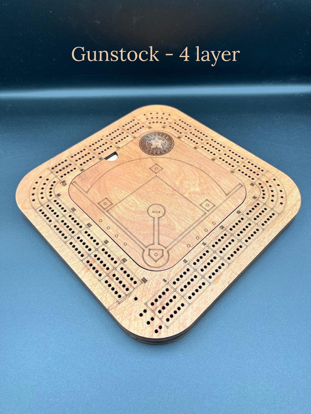Baseball Cribbage Board: Personalized Team Logo Gift