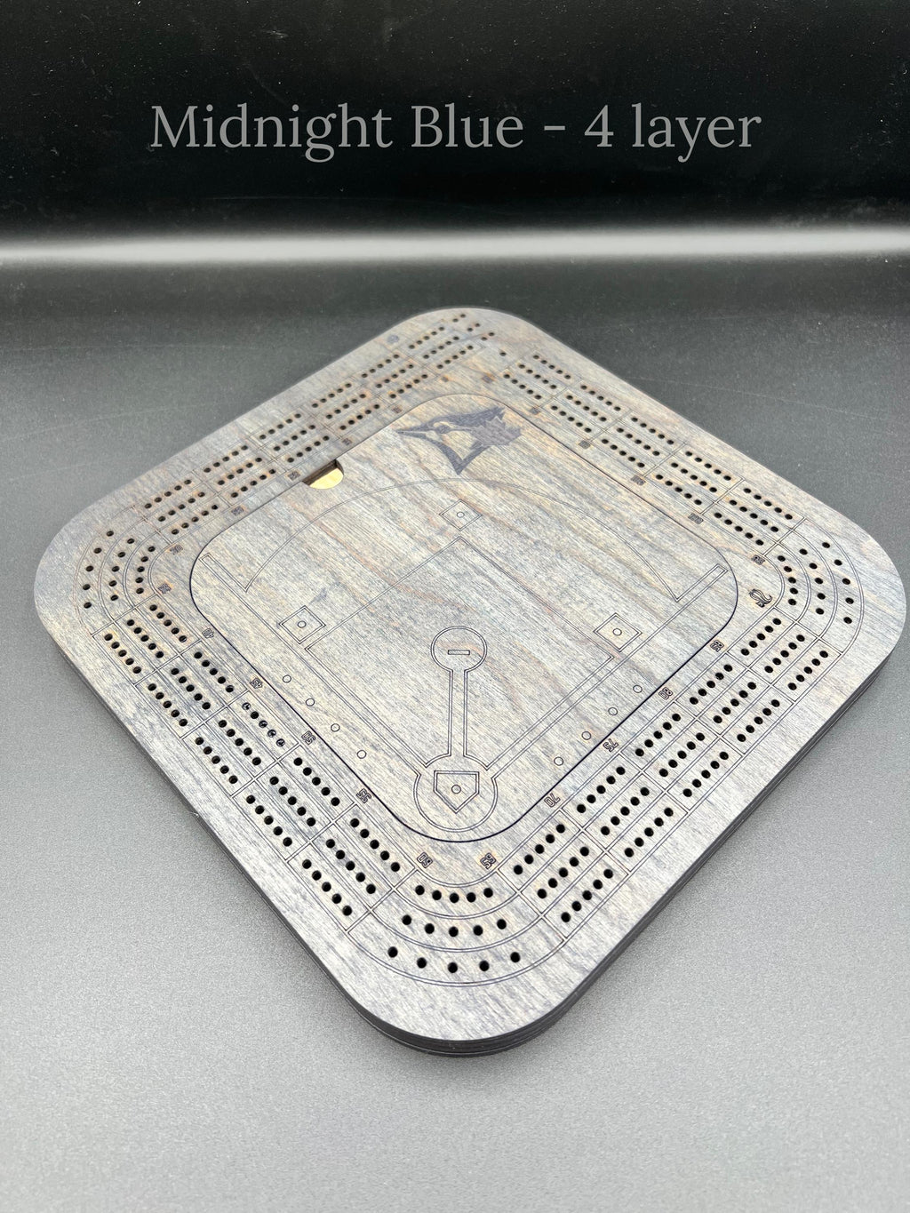Baseball Cribbage Board: Personalized Team Logo Gift