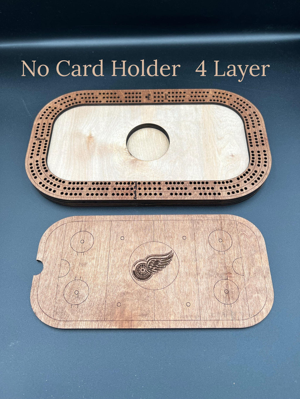 Hockey Cribbage Board: Personalized Team Logo Gift
