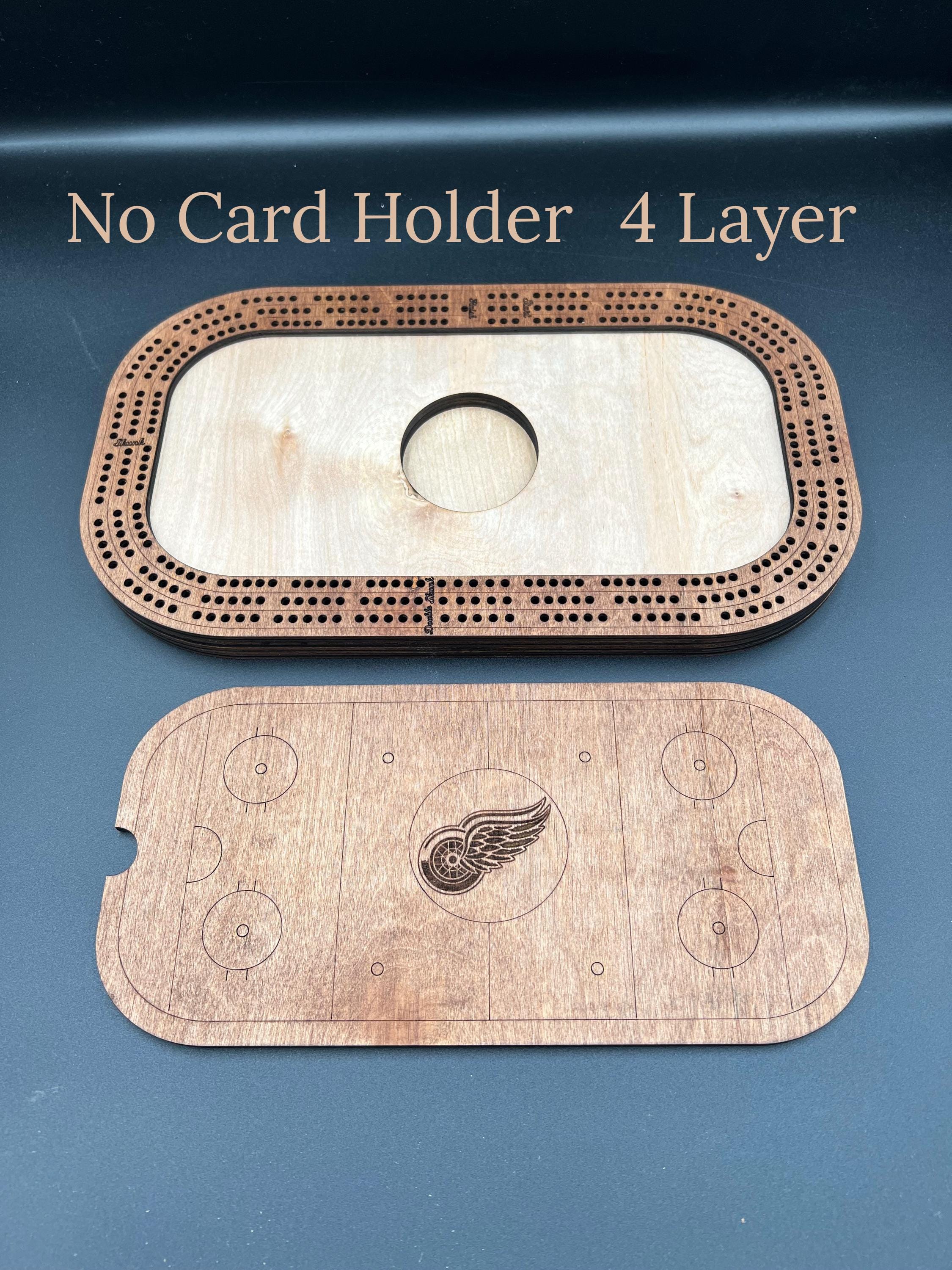Hockey Cribbage Board: Personalized Team Logo Gift