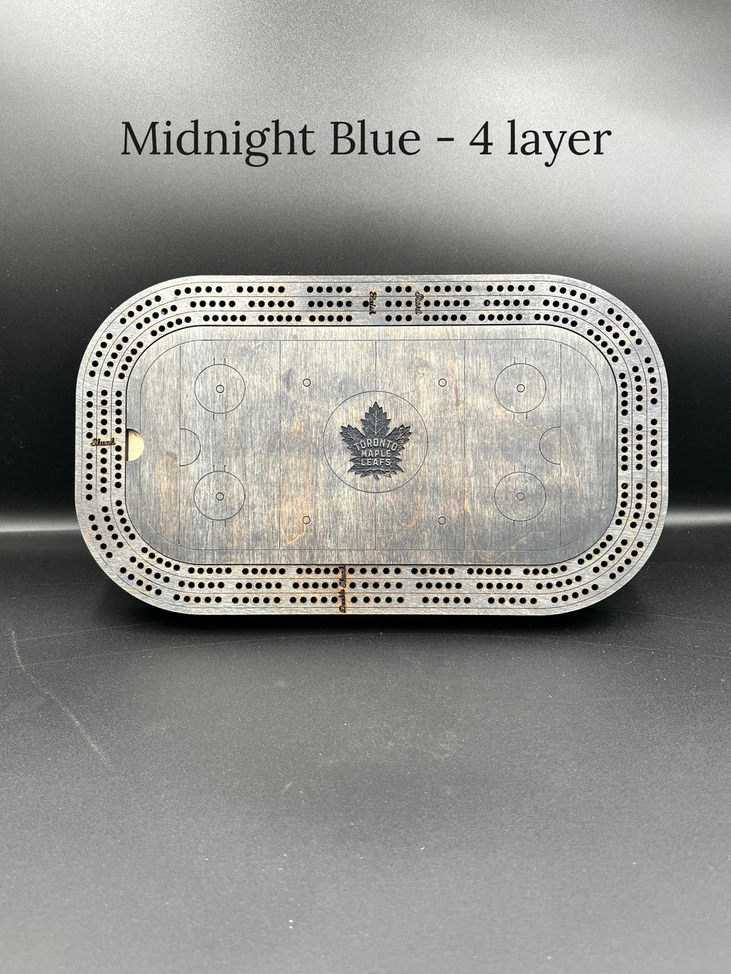 Hockey Cribbage Board: Personalized Team Logo Gift
