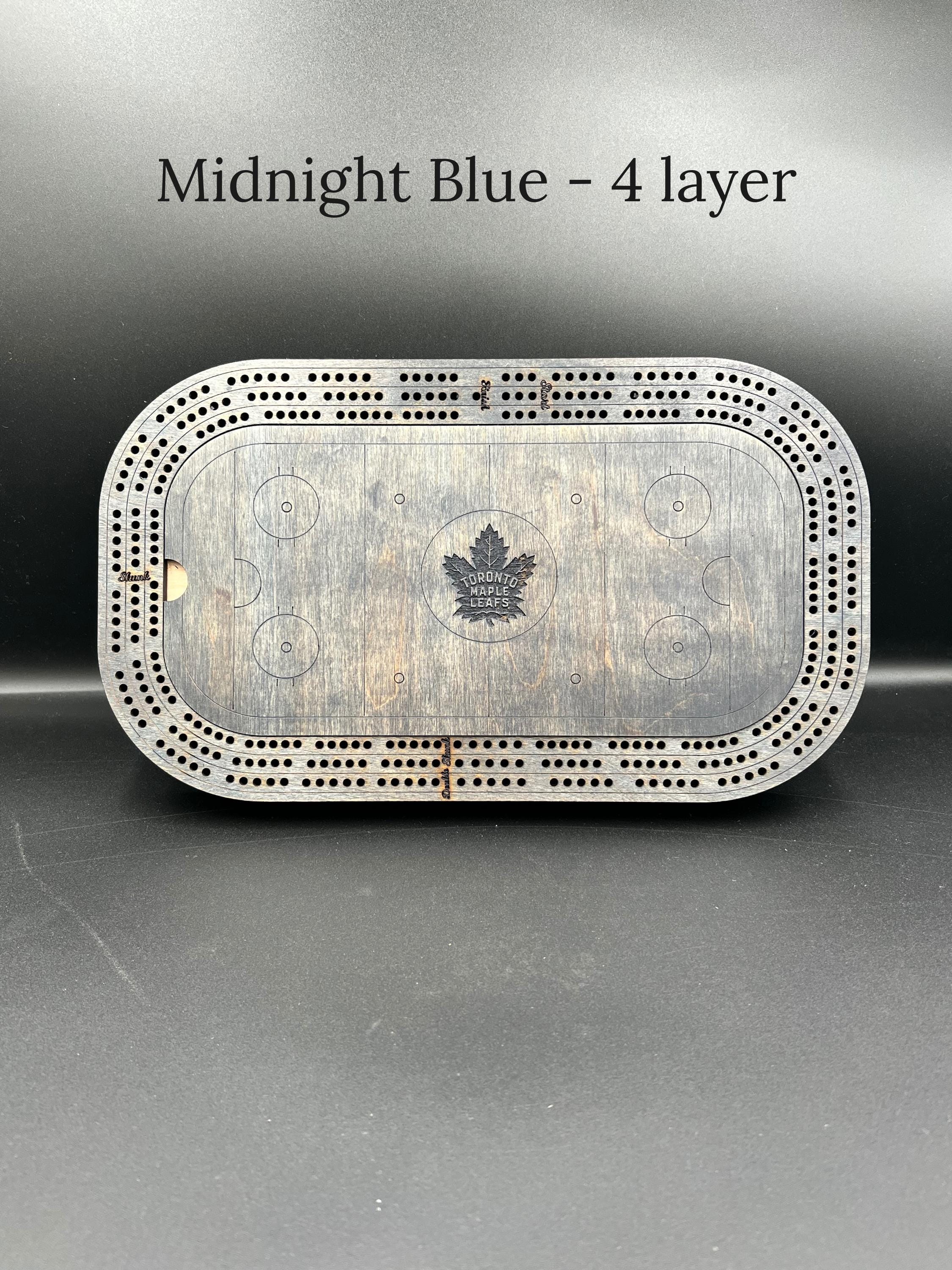 Hockey Cribbage Board: Personalized Team Logo Gift