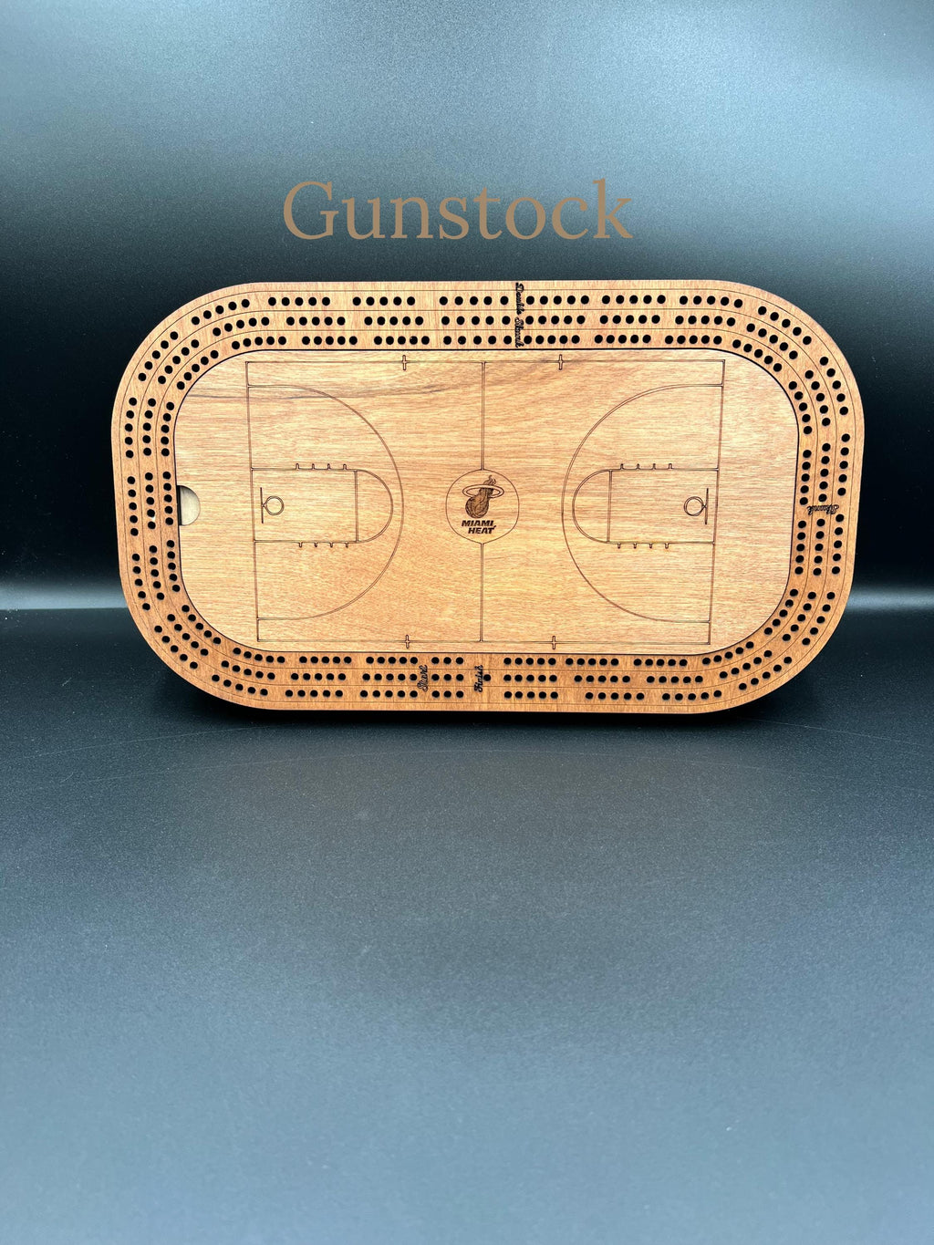 Basketball Cribbage Board: Personalized Team Logo Gift