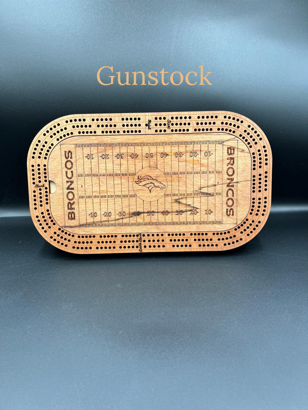 Football Cribbage Board: Personalized Team Logo Gift