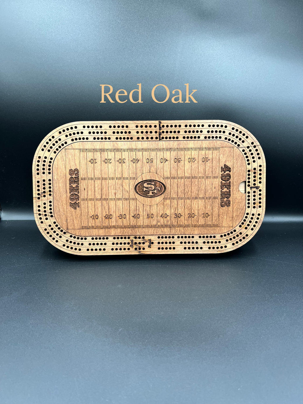 Football Cribbage Board: Personalized Team Logo Gift