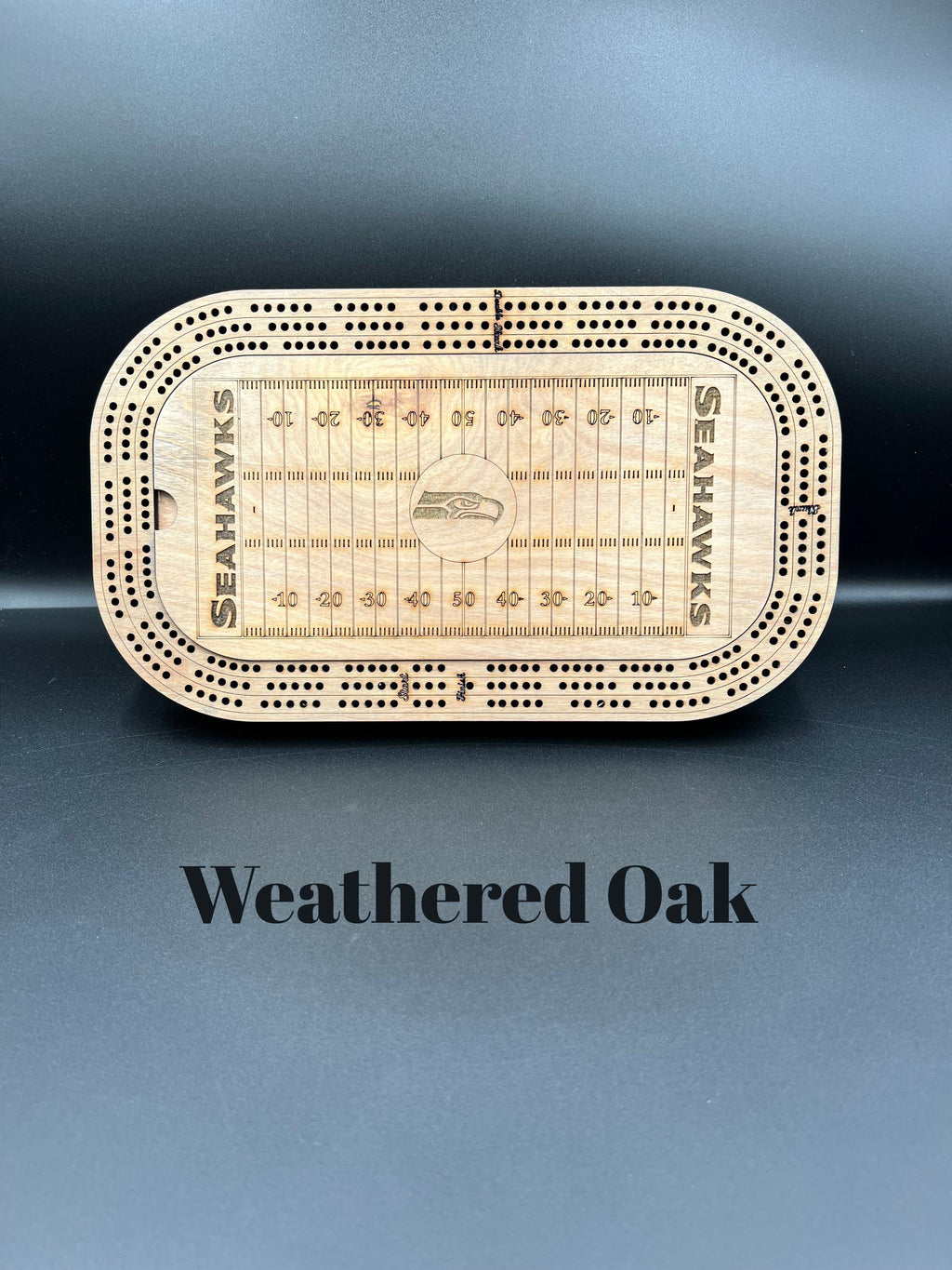 Football Cribbage Board: Personalized Team Logo Gift
